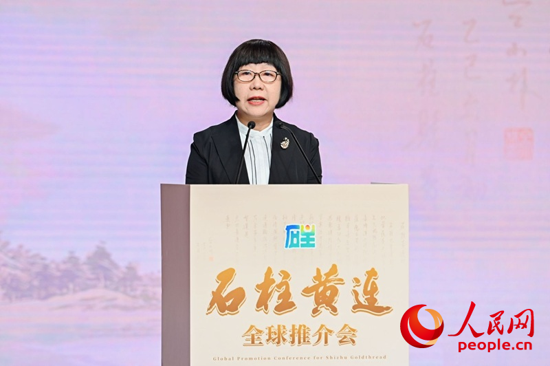 人民网党委委员、副总裁唐维红。人民网 邹乐摄