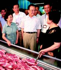 温总理来陕西:要养猪挣钱 也要大家吃得起肉