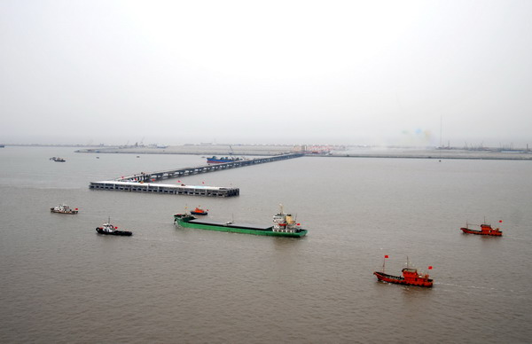 江苏洋口港初步通航