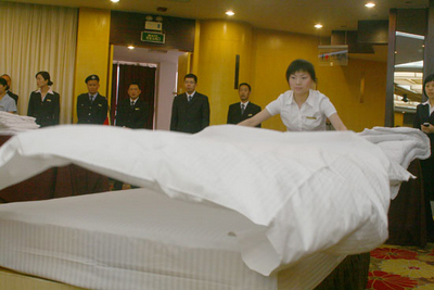 广安市举行旅游饭店服务技能大赛