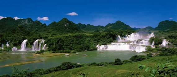 德天瀑布,风景图片,旅游风光